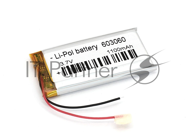 Аккумулятор Li-Pol (батарея) 6*30*60мм 2pin 3.7V/1100mAh