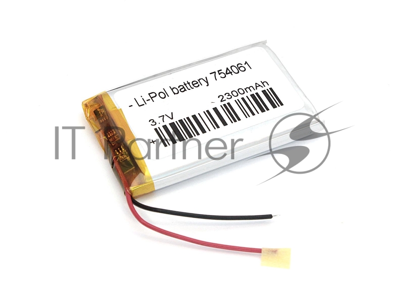 Аккумулятор Li-Pol (батарея) 7.5*40*61мм 2pin 3.7V/2300mAh