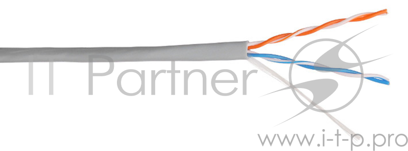 Кабель информационный Lanmaster NM-UTP5E2PR-CU кат.5е U/UTP не экранированный 2X2 PVC внутренний 305