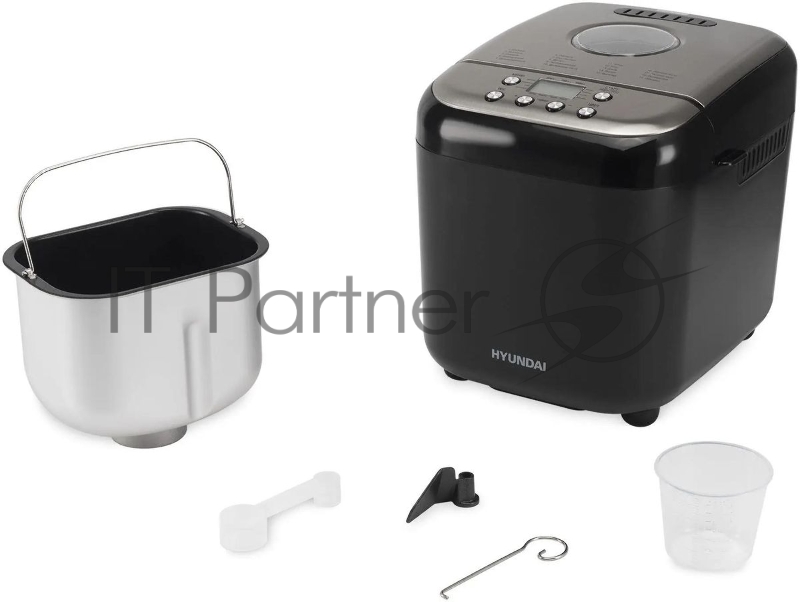 Хлебопечь Hyundai HYBM-3087 600Вт черный/серебристый