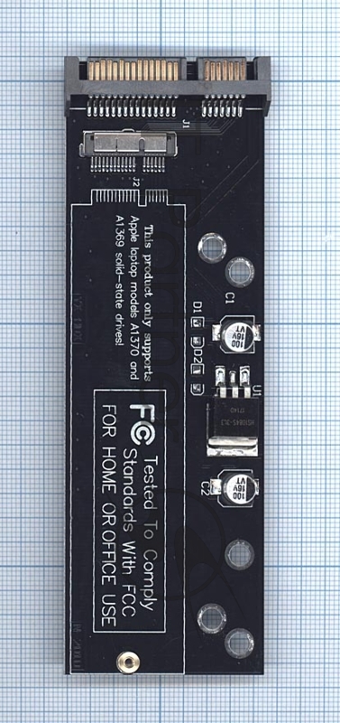 Переходник SATA на 12+6pin SSD для Macbook Air 2010-2011 A1369 A1370