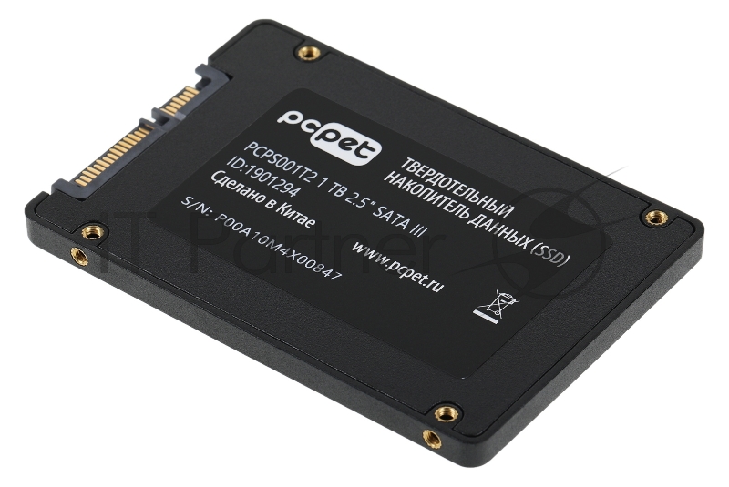 Накопитель SSD PC Pet SATA III 1Tb PCPS001T2 2.5 OEM