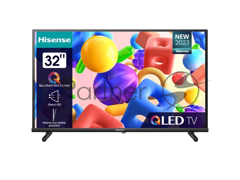 Телевизор LED Hisense 32 32A5KQ Frameless черный FULL HD 60Hz DVB-T DVB-T2 DVB-C DVB-S DVB-S2 WiFi Smart TV (RUS)