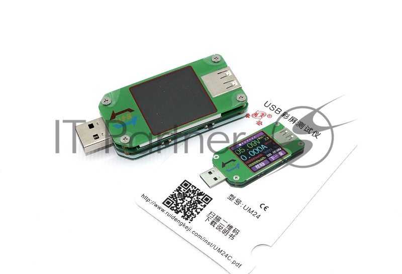 USB тестер UM24 с цветным экраном oem