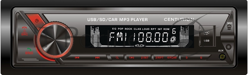 Автомагнитола Centurion MX-030 1DIN 4x50Вт