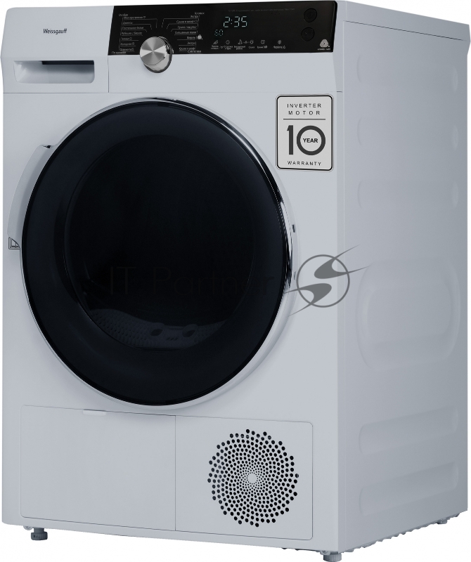 Сушильная машина Weissgauff WD 599 DC Inverter Heat Pump UV Light кл.энер.:A+++ макс.загр.:9кг белый