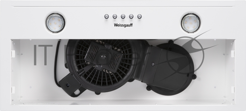 Вытяжка встраиваемая Weissgauff ALPHA 60 PB WH белый управление: кнопочное (1 мотор)