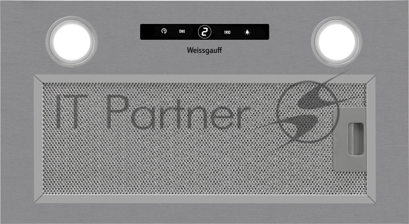 Вытяжка встраиваемая Weissgauff BOX 1200 IX нержавеющая сталь управление: сенсорное (1 мотор)