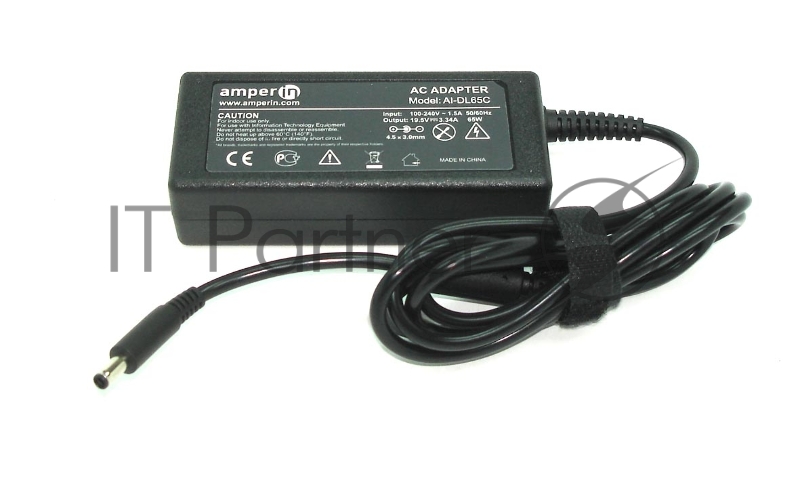 Блок питания (сетевой адаптер) Amperin AI-DL65C для ноутбуков Dell 19.5V 3.34A 4.5х3.0(0.6)mm