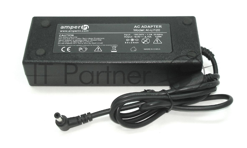 Блок питания (сетевой адаптер) Amperin AI-LI120 для ноутбуков Lenovo 19.5V 6.15A 5.5*2.5mm