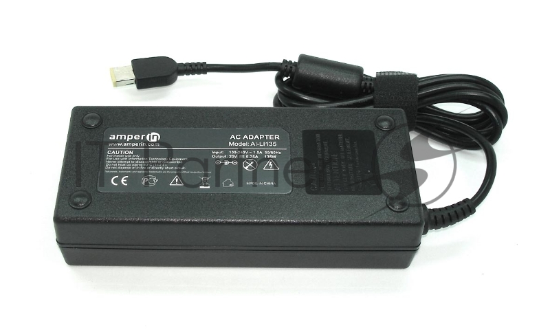 Блок питания (сетевой адаптер) Amperin AI-LI135 для ноутбуков Lenovo 20V 6.75A 135W rectangle
