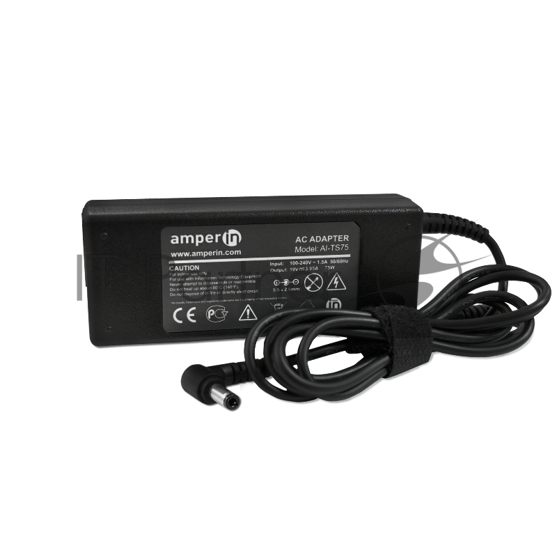 Блок питания (сетевой адаптер) Amperin AI-TS75 для ноутбуков Toshiba 19V 3.95A 5.5x2.5