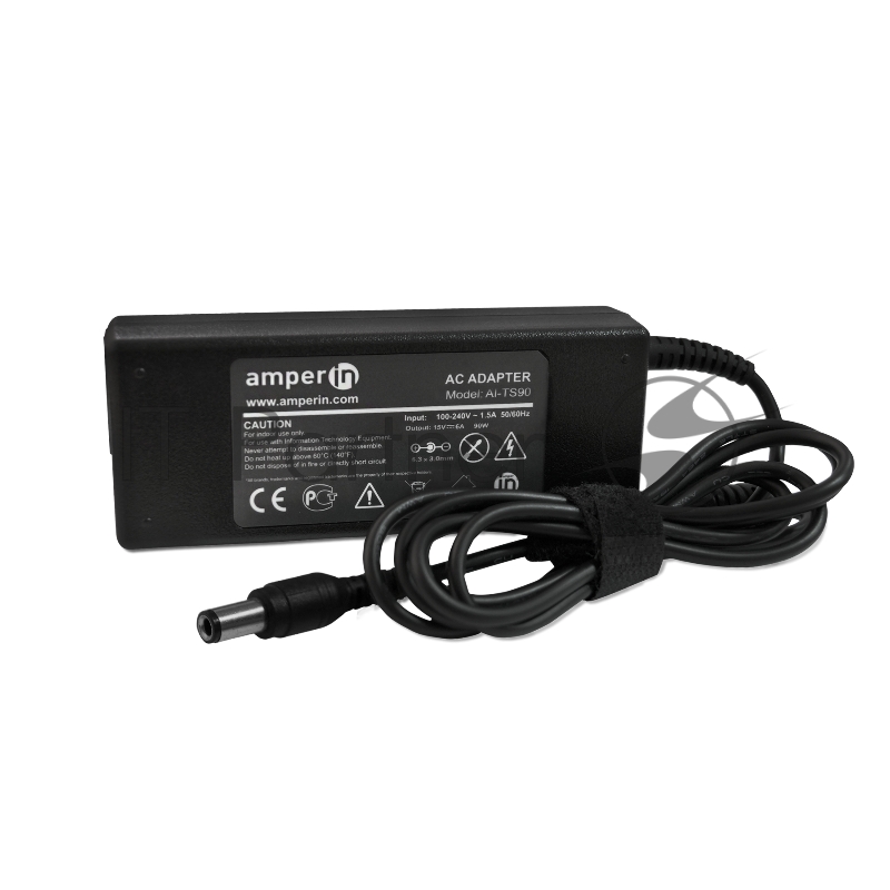 Блок питания (сетевой адаптер) Amperin AI-TS90 для ноутбуков Toshiba 15V 6A 6.3x3.0