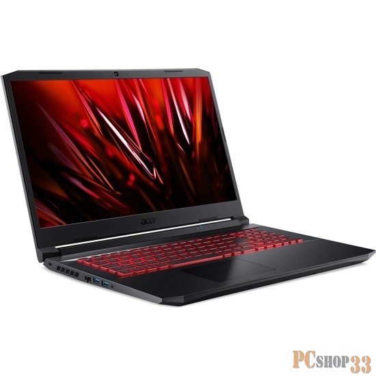 Ноутбук Acer Nitro 5 AN517-55-75EB 17.3(1920x1080)/Intel Core i7 12700H(2.3Ghz)/16384Mb/512SSDG GeForce RTX3070Ti(8192Mb)/Cam/BT/WiFi/ 1y/3kg/Black/noOS