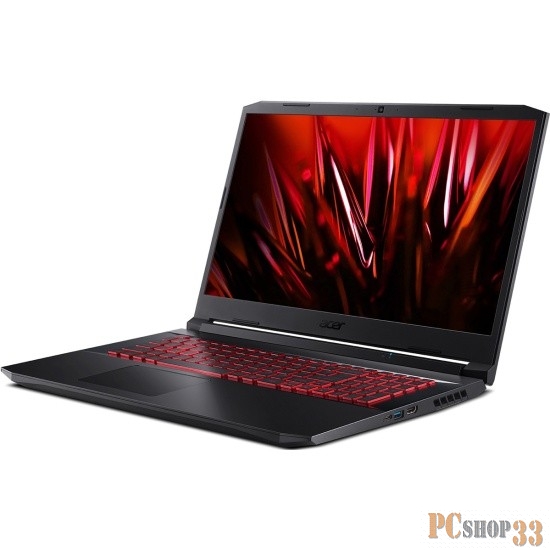 Ноутбук Acer Nitro 5 AN517-55-75EB 17.3(1920x1080)/Intel Core i7 12700H(2.3Ghz)/16384Mb/512SSDG GeForce RTX3070Ti(8192Mb)/Cam/BT/WiFi/ 1y/3kg/Black/noOS