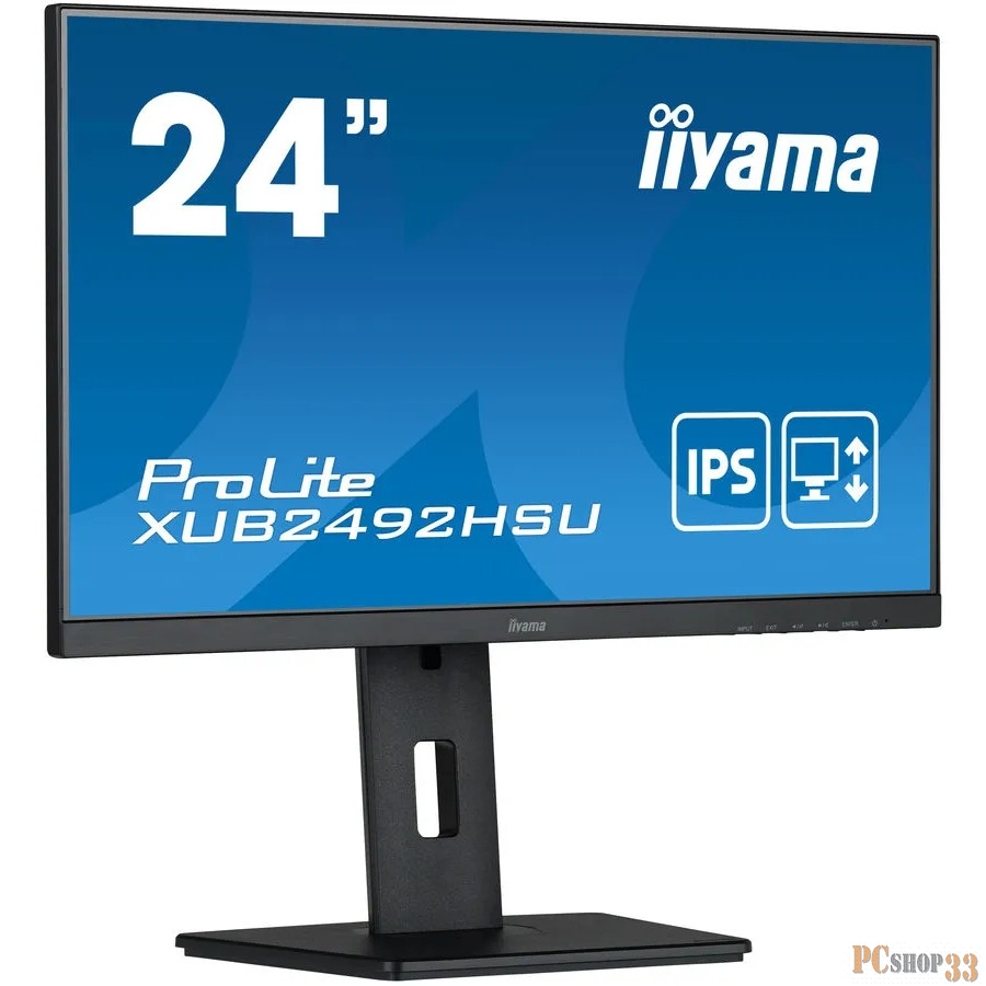 Монитор LCD 27 16:9 1920х1080(FHD) IPS, nonGLARE, 75 Гц, 250cd/m2, H178°/V178°, 1000:1, 80M:1, 16.7M, 4ms, VGA, HDMI, DP, USB-Hub, Height adj, Pivot, Tilt, Swivel, Speakers, 3Y, Black