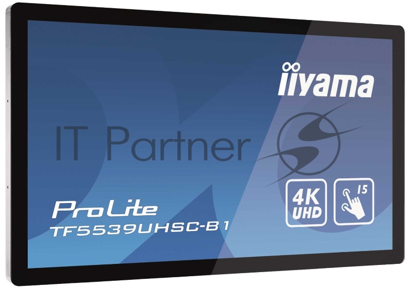 Монитор Iiyama 55 Touchscreen LCD monitor UHD 4K, VGA, 2xHDMI, DP, USB, open frame, PCAP, 3840x2160, 1A1DP2H, Face-up