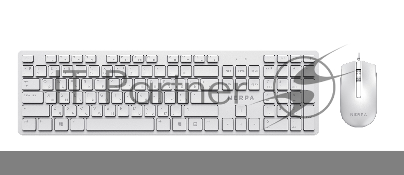 Комплект клавиатура+мышь NERPA, проводной, 104 кл, 1000DPI, 1.8м, белый