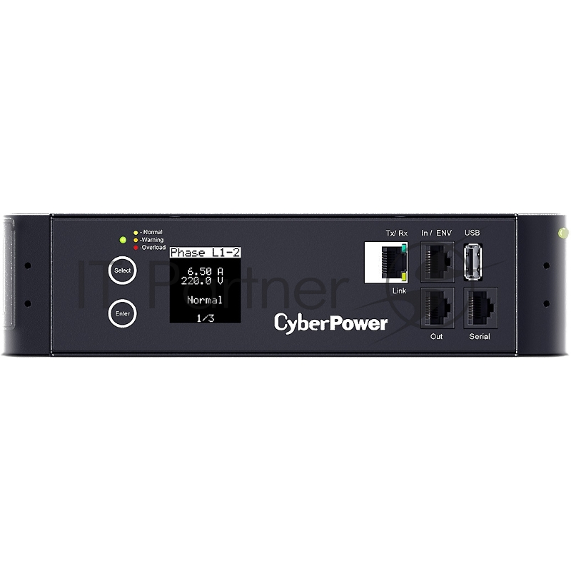 Блок распределения питания PDU CyberPower PDU83401 3ph 0U, Switched MBO, IN: 415V/16A, IEC309-16Aplug