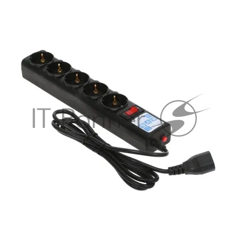 Сетевой фильтр Surge protector Power Cube 1.9m for conn. to UPS(C14) 5 outlets, 10A black/graffite