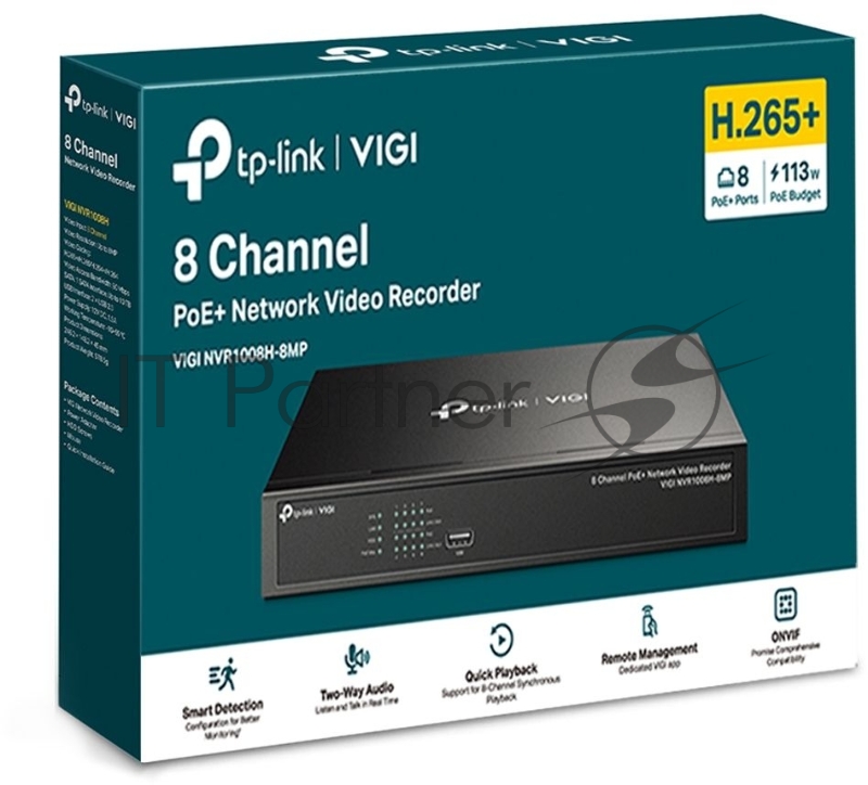 Сетевой видеорегистратор 8 Channel PoE Network Video Recorder