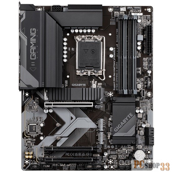 Материнская плата GIGABYTE B760 GAMING X, LGA1700, B760, 4*DDR5, DP+HDMI, 4 SATA 6 Гб/с, M2, Audio, Gb LAN, USB 3.2, USB 2.0, Type-C, COM*1 port, ATX
