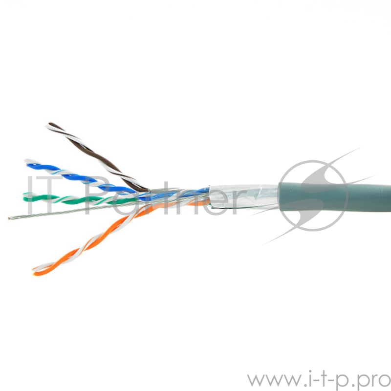 Кабель FTP Cablexpert FPC-5004E кат.5e медь многож. экран, 305м pullbox, серый