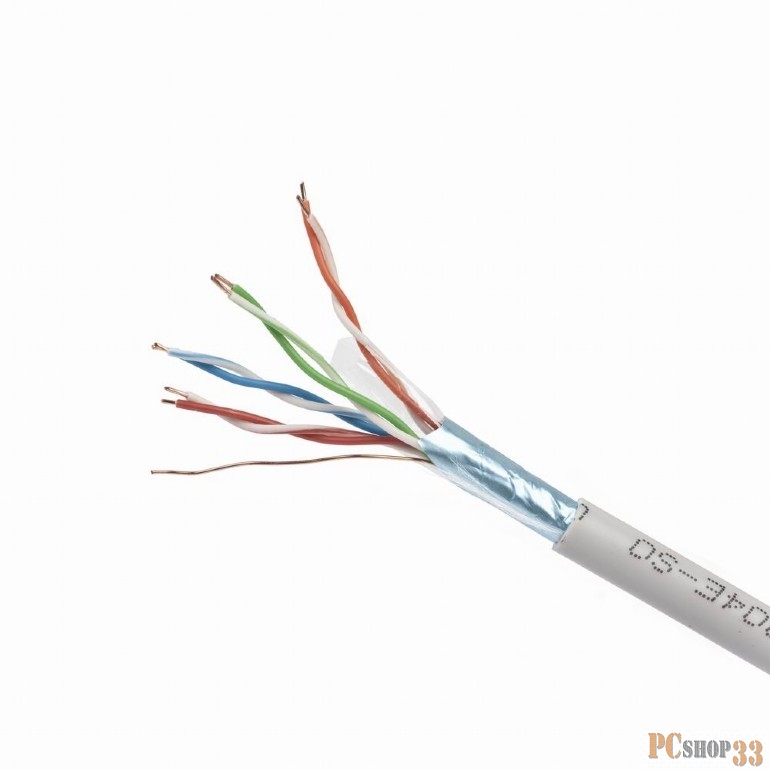 Кабель FPC Cablexpert FPC-5004E-SOL кат.5e CCA однож. 305м pullbox, серый
