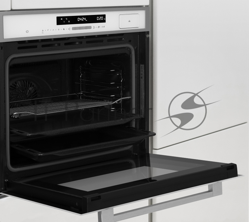 Духовой шкаф Электрический Weissgauff EOM 891 SWx белый/нержавеющая сталь, встраиваемый