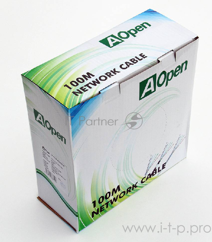 Кабель Aopen/Qust UTP 4 пары кат.6 (бухта 100м) p/n: ANC6141