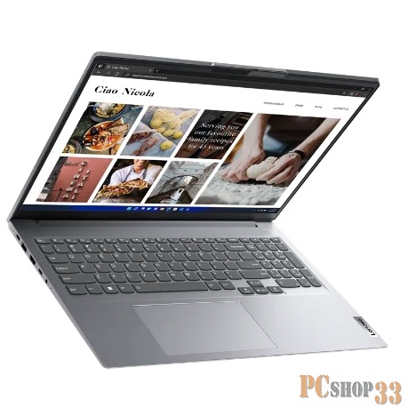 Ноутбук ThinkBook 16 G4+ IAP 16.0 WQXGA(2560x1600) IPS/Intel Core i7-1260P 2.10GHz (Up to 4.70GHz) Duodeca/16GB/1TB SSD/Integrated/WiFi/BT5.1/FHD Web Camera/4in1/RJ45/71Wh/7.5h/1,8 kg/DOS/1Y/GREY