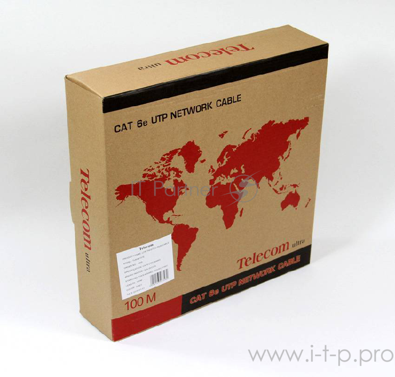Кабель Telecom Ultra UTP 4 пары кат.6 (бухта 100м) p/n: (TU634157)