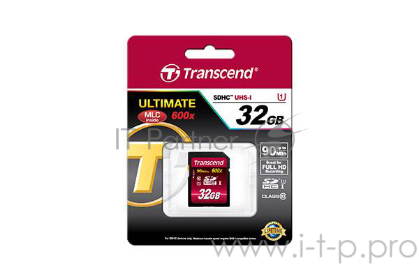 Карта памяти 32ГБ Transcend TS32GSDHC10U1 SecureDigital HC UHS-I Class10