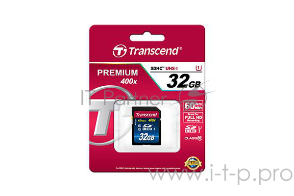 Карта памяти 32ГБ Transcend TS32GSDU1 SecureDigital HC UHS-I Class10