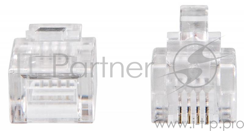 Коннектор RJ-11 Buro TLUS-037 (RJ-11)/100 (коннектор) 6p4c телефон/100шт