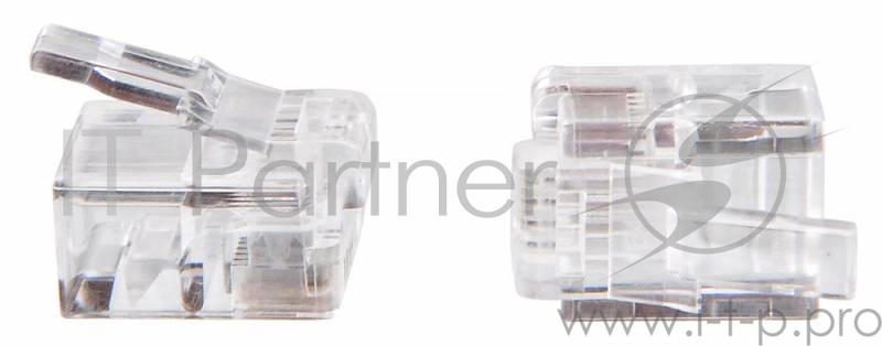 Коннектор RJ-11 Buro TLUS-037 (RJ-11)/100 (коннектор) 6p4c телефон/100шт