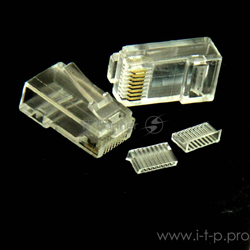 Коннектор RJ-45 , 5-й категории, 8p8c, со вставкой (100шт)