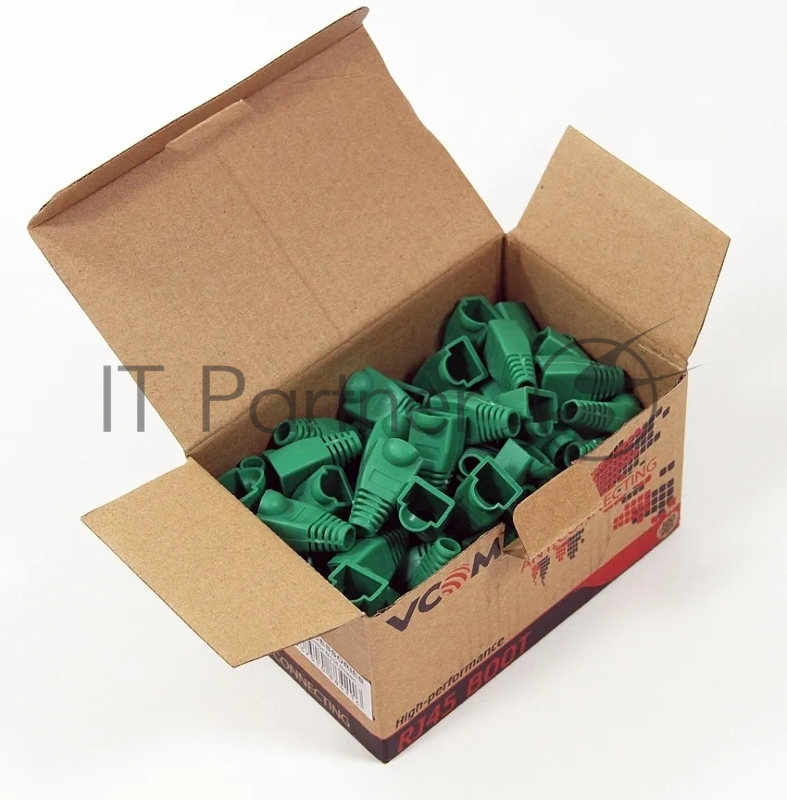 Колпачок пластиковый для вилки RJ-45, зеленый VCOM VNA2204-GR100шт