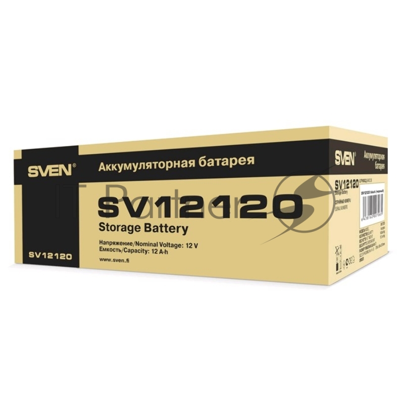 Батарея аккумуляторная Sven SV-0222012 12В 12А*ч, тип разъёма F2