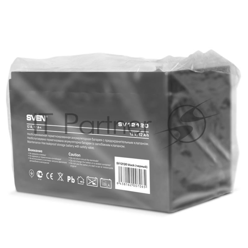 Батарея аккумуляторная Sven SV-0222012 12В 12А*ч, тип разъёма F2