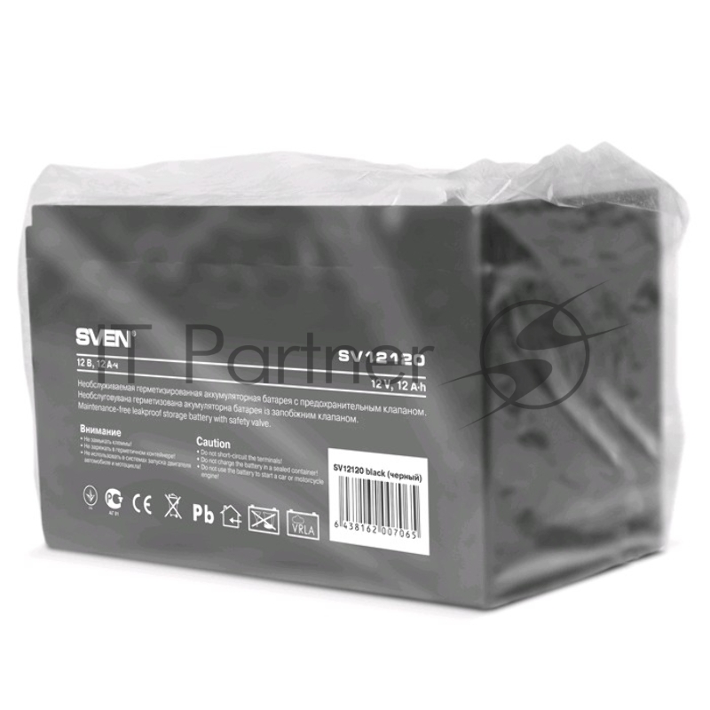 Батарея аккумуляторная Sven SV-0222012 12В 12А*ч, тип разъёма F2
