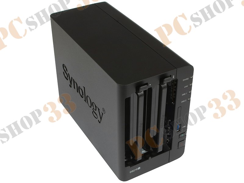 Сетевое хранилище данных (NAS) Synology DS218+ для 2x3.5/2.5 SATA HDD (LAN)