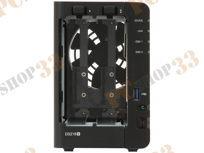 Сетевое хранилище данных (NAS) Synology DS218+ для 2x3.5/2.5 SATA HDD (LAN)