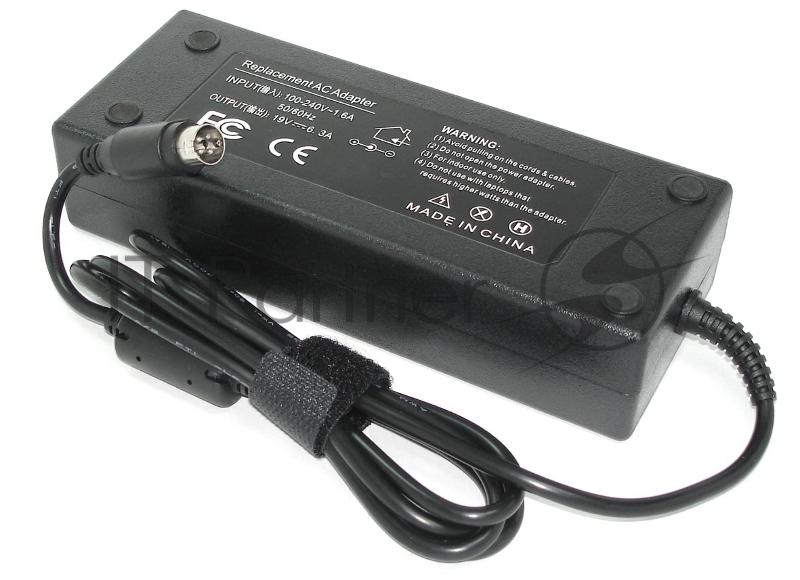 Блок питания (сетевой адаптер) для ноутбуков Acer 19V 6.3A 4 pin HP REPLACEMENT