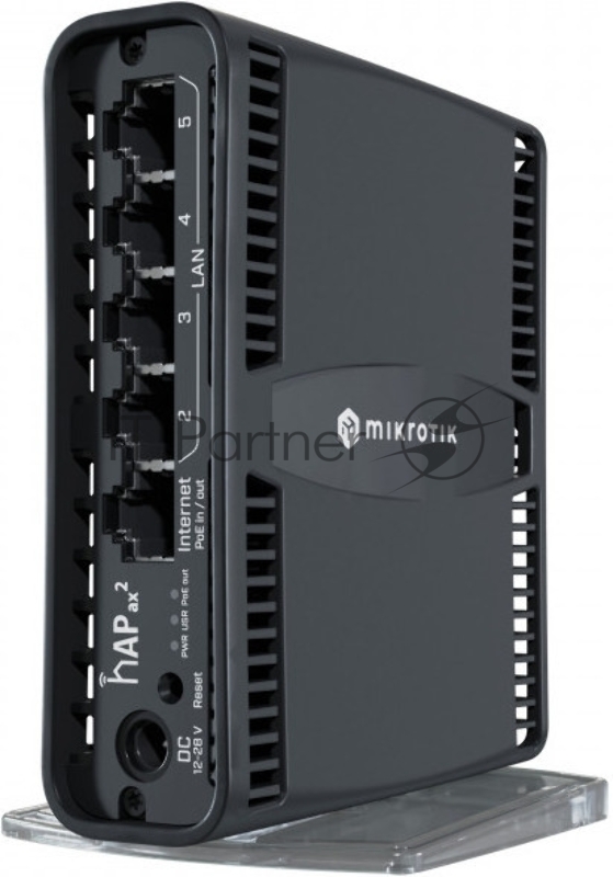 Маршрутизатор mikroTik hAP ax2 C52iG-5HaxD2HaxD-TC WIFI6, 2.4+5Ghz, 5RJ45 1Gbit, 1 POE