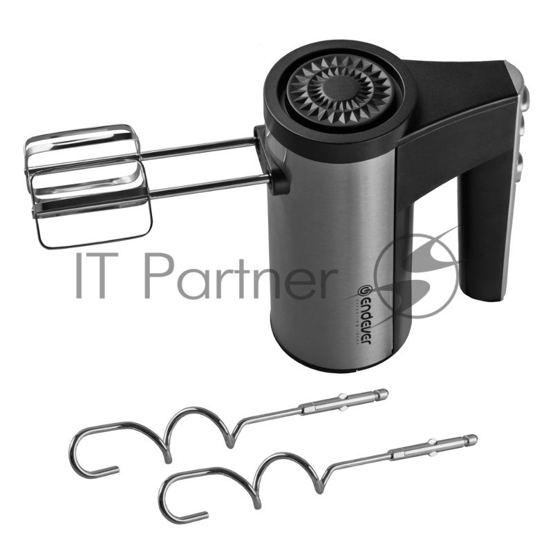 Миксер ручной Endever Sigma-06, черный/стальной, мощность 500 Вт, 2 насадки, 5 скоростей, 12 шт/уп.