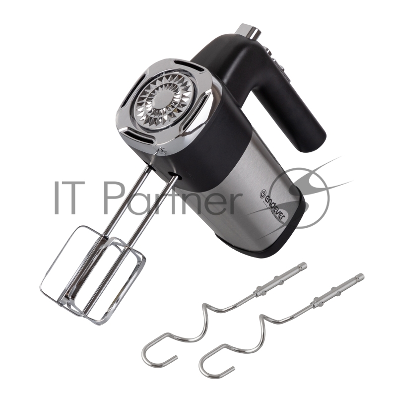 Миксер ручной Endever Sigma-08, черный/стальной, мощность 500 Вт, 2 насадки, 5 скоростей, 12 шт/уп.