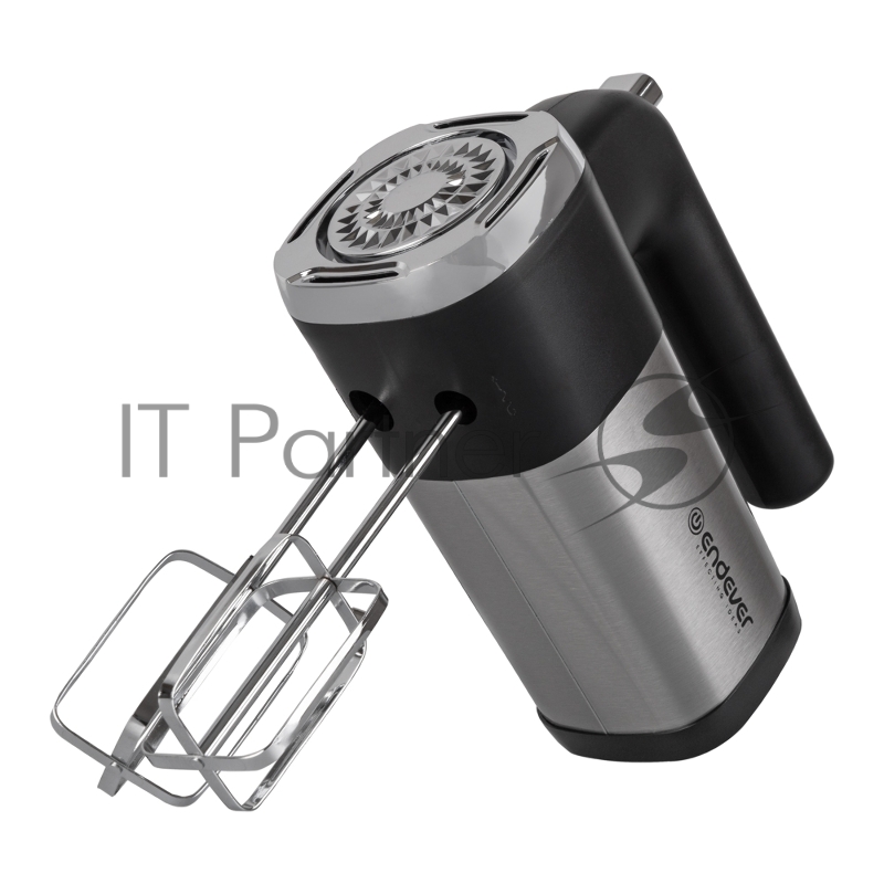 Миксер ручной Endever Sigma-08, черный/стальной, мощность 500 Вт, 2 насадки, 5 скоростей, 12 шт/уп.
