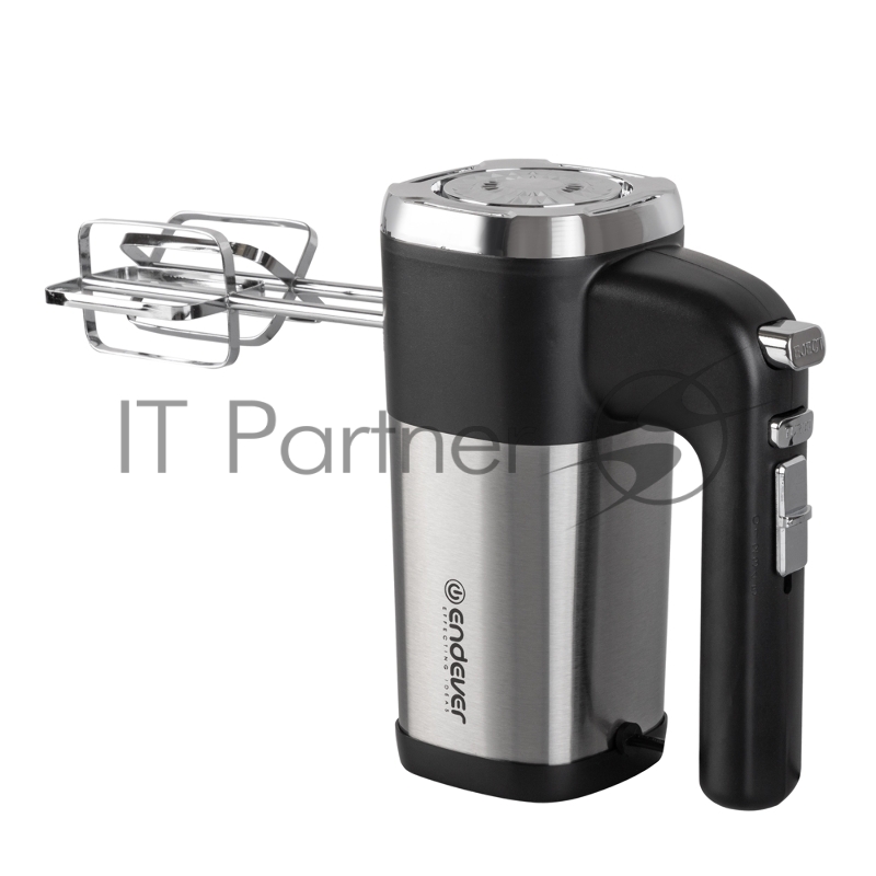 Миксер ручной Endever Sigma-08, черный/стальной, мощность 500 Вт, 2 насадки, 5 скоростей, 12 шт/уп.