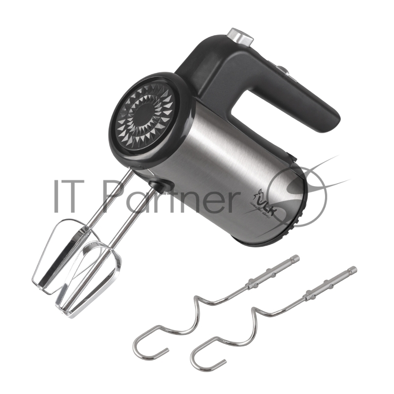 Миксер ручной VLK Milano-6901, черный/стальной, мощность 500 Вт, 2 насадки, 5 скоростей, 18 шт/уп.